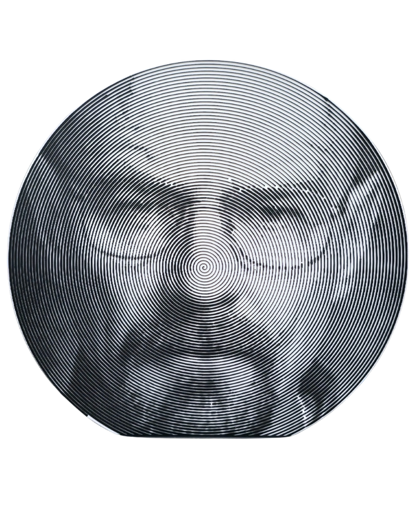 Walter White Grayscale Spiral Portre | Sanatsal İllüzyon Duvar/Masa Dekoru