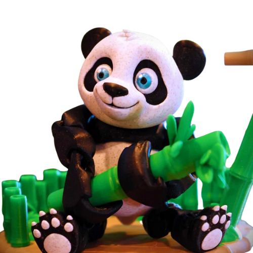 Hareketli Panda Figürü